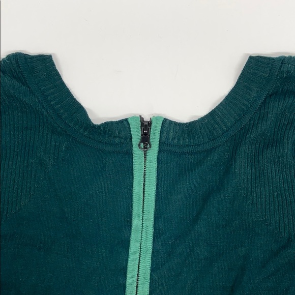 Green Ribbed Long Sleeved Shirt Sz M - Picture 8 of 10